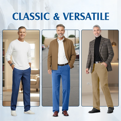 Men’s Classic Straight-Fit Stretch Jeans