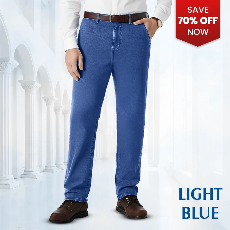Men’s Classic Straight-Fit Stretch Jeans