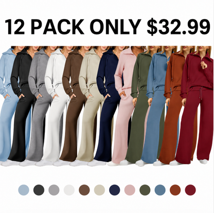 🔥Balck Friday 12 Packs Only $32.99 Women's Two-Piece Athletic Set