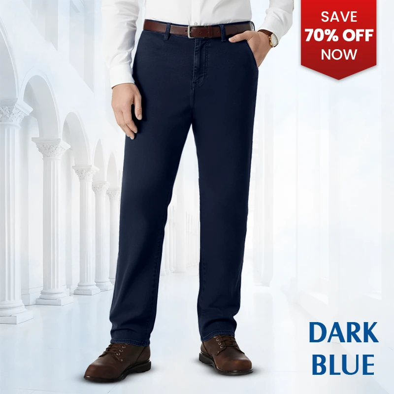 Men’s Classic Straight-Fit Stretch Jeans