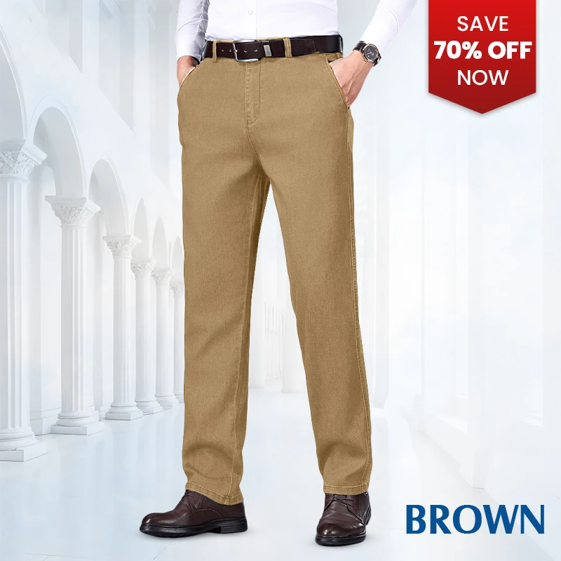 Men’s Classic Straight-Fit Stretch Jeans
