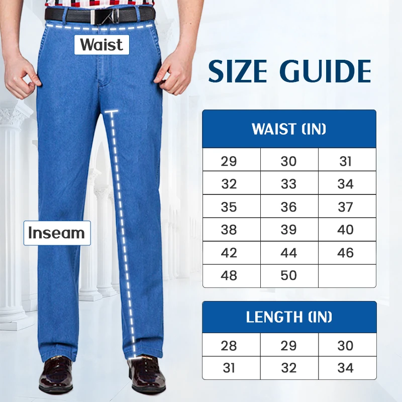 Men’s Classic Straight-Fit Stretch Jeans
