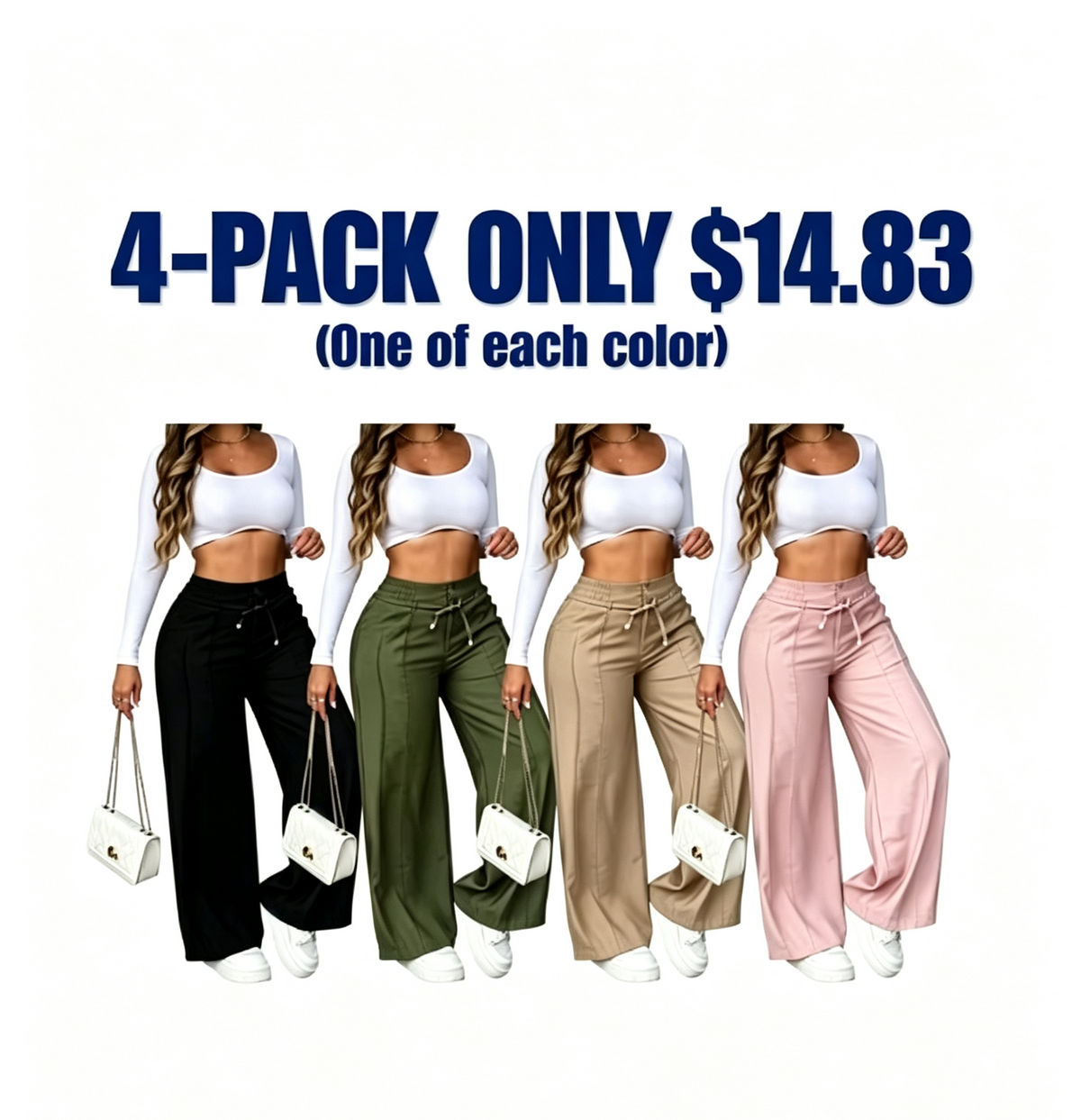Women's Wide Leg Casual Pants