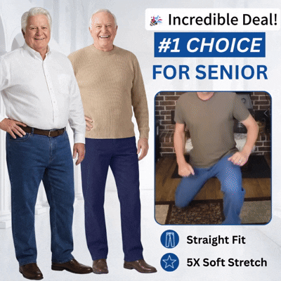 Men’s Classic Straight-Fit Stretch Jeans