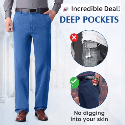 Men’s Classic Straight-Fit Stretch Jeans