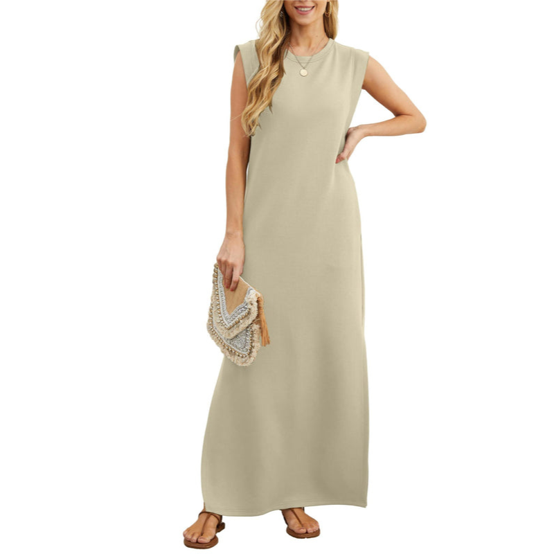Women's Casual Loose Split Wrinkle-Free Maxi Dress