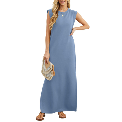 Women's Casual Loose Split Wrinkle-Free Maxi Dress
