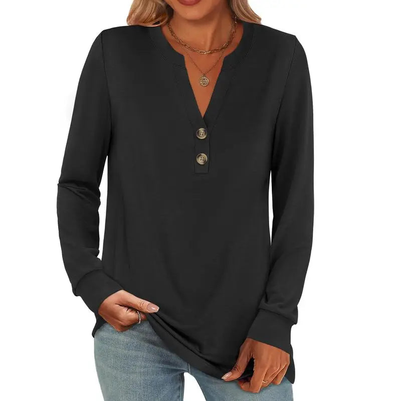 Women's 2026 Trendy Fall Henley Top