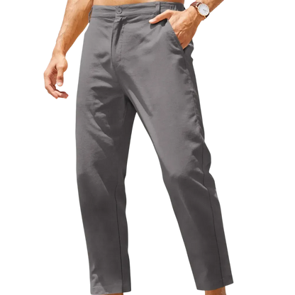 Men's Coastal Breathe Cotton-Linen Pant – Lightweight, Breathable & Wrinkle Resistant