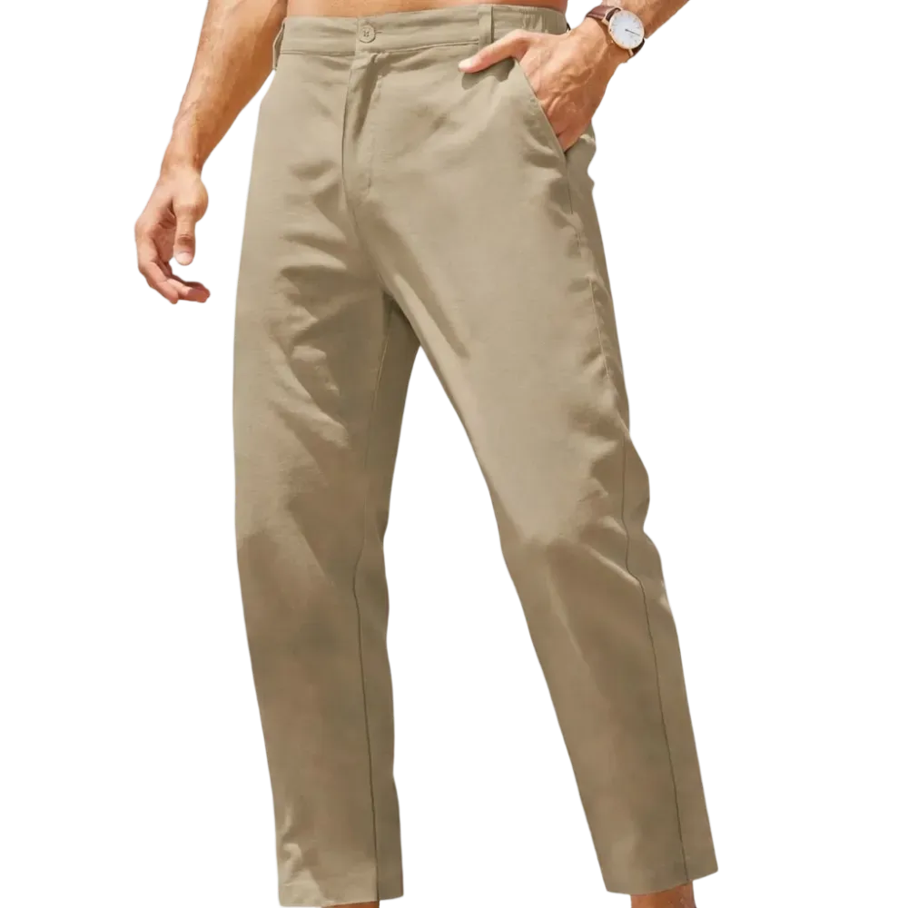 Men's Coastal Breathe Cotton-Linen Pant – Lightweight, Breathable & Wrinkle Resistant