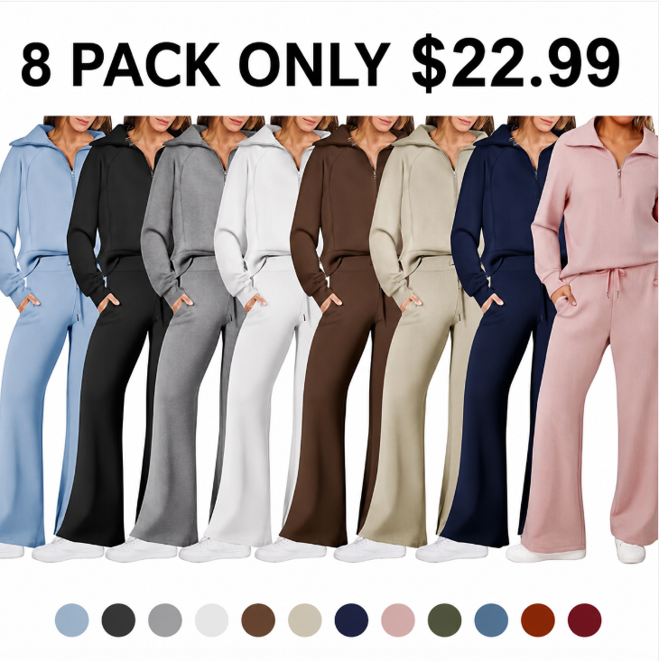🔥Balck Friday 12 Packs Only $32.99 Women's Two-Piece Athletic Set