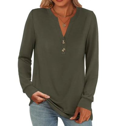 Women's 2026 Trendy Fall Henley Top