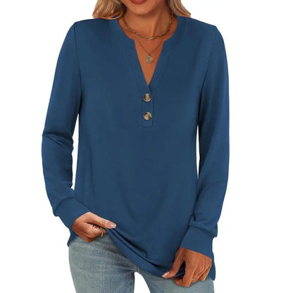 Women's 2026 Trendy Fall Henley Top