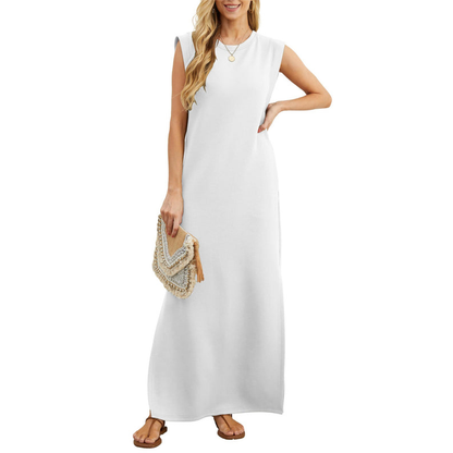 Women's Casual Loose Split Wrinkle-Free Maxi Dress