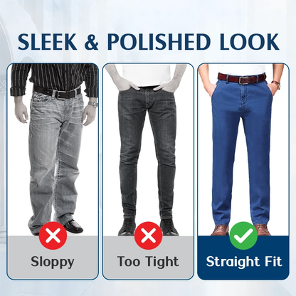 Men’s Classic Straight-Fit Stretch Jeans