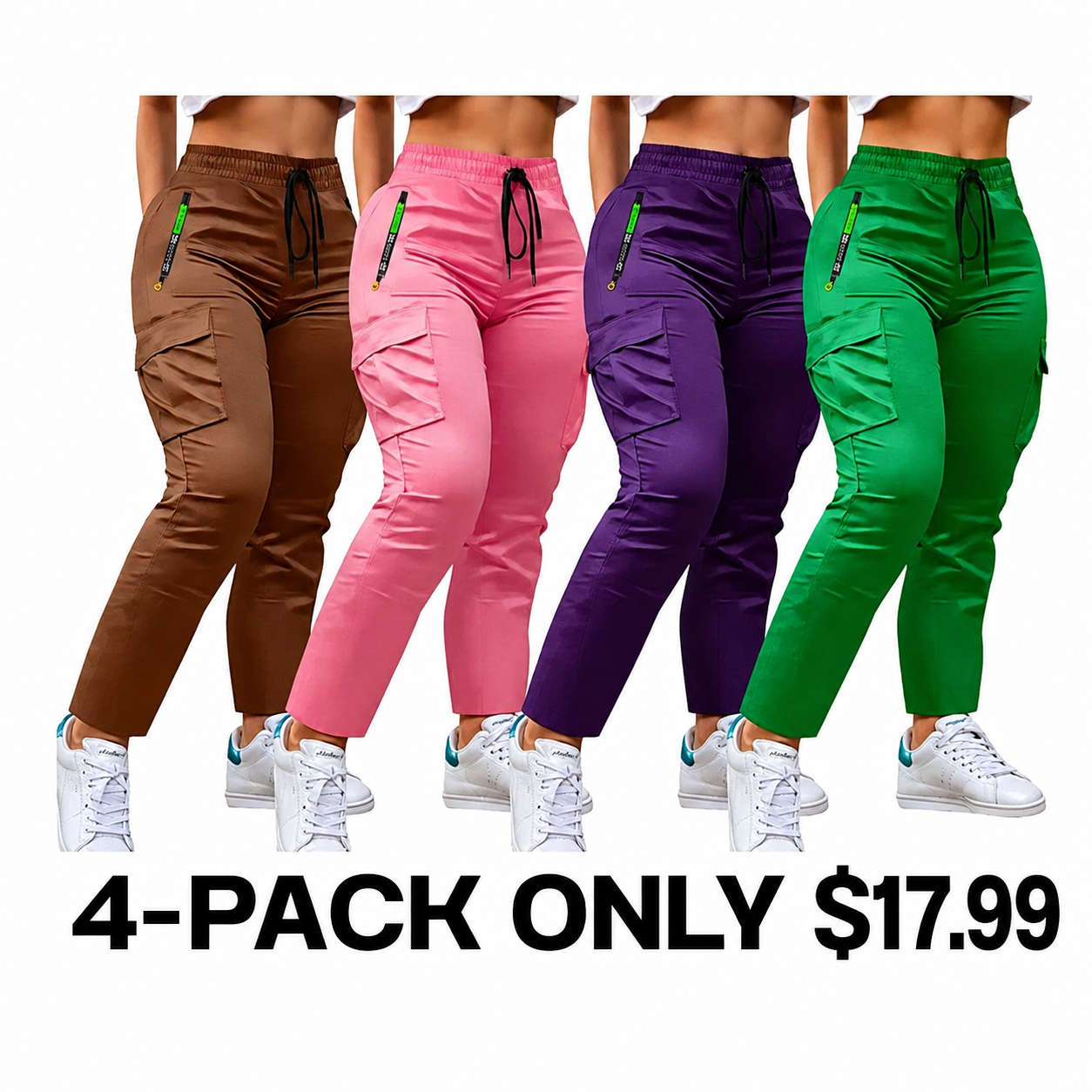 Women's Multi-Pocket Cargo Pants