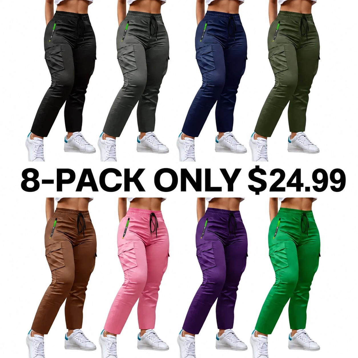 Women's Multi-Pocket Cargo Pants