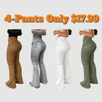 Women's High Waist Flare Leg Jeans
