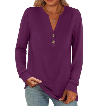 Women's 2026 Trendy Fall Henley Top