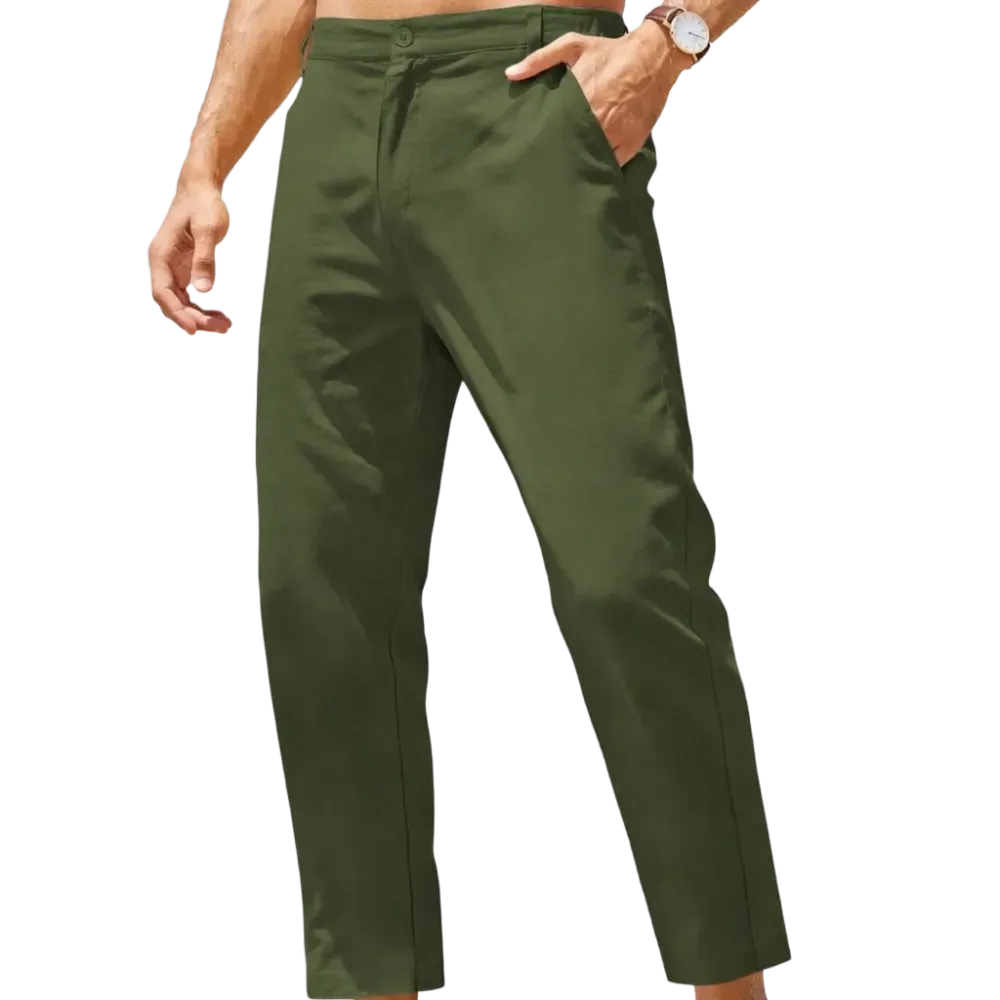 Men's Coastal Breathe Cotton-Linen Pant – Lightweight, Breathable & Wrinkle Resistant