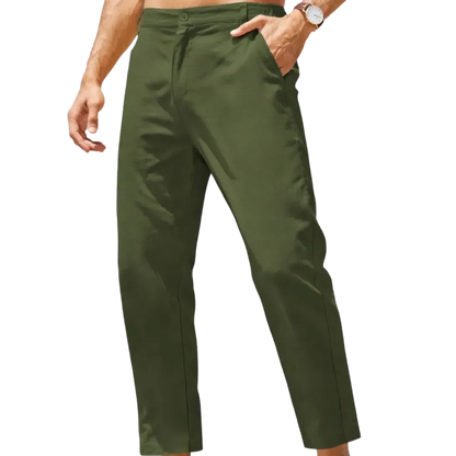 Men's Coastal Breathe Cotton-Linen Pant – Lightweight, Breathable & Wrinkle Resistant