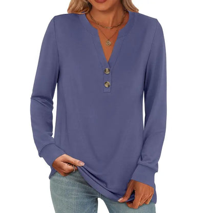 Women's 2026 Trendy Fall Henley Top