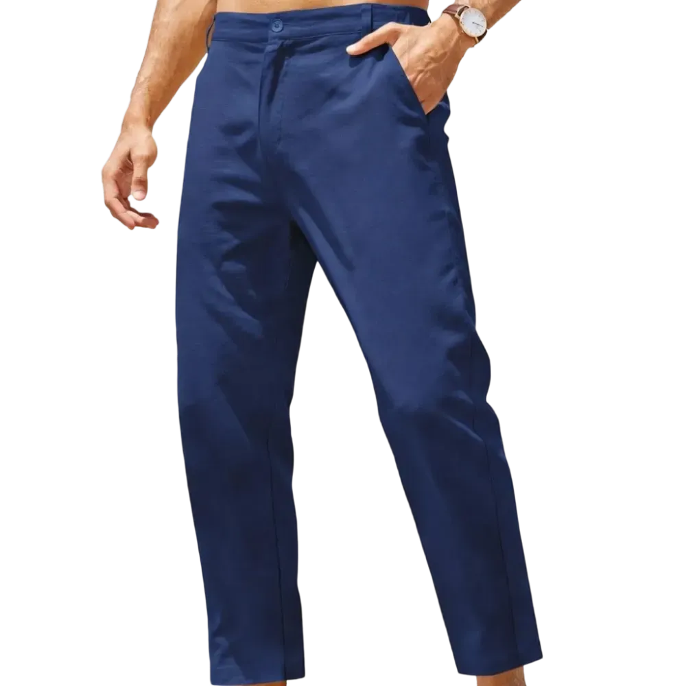 Men's Coastal Breathe Cotton-Linen Pant – Lightweight, Breathable & Wrinkle Resistant