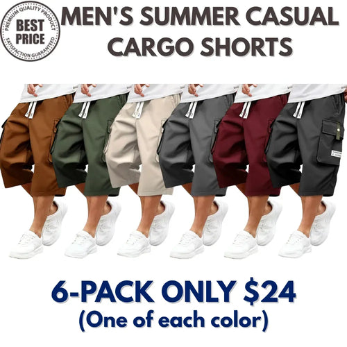 Men's Plus Size Lightweight Cargo Pants