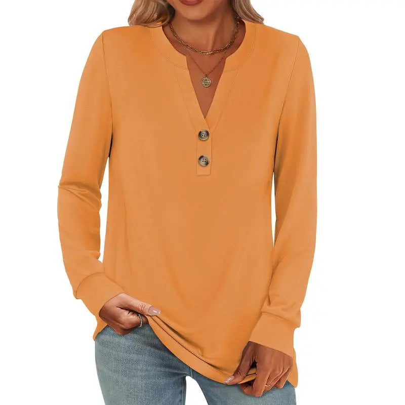 Women's 2026 Trendy Fall Henley Top