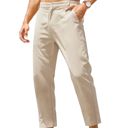 Men's Coastal Breathe Cotton-Linen Pant – Lightweight, Breathable & Wrinkle Resistant